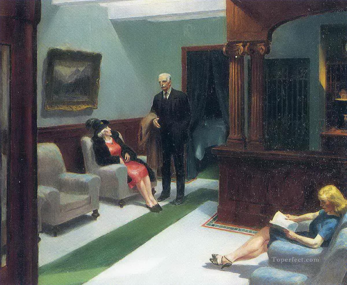 hotel lobby Edward Hopper Oil Paintings